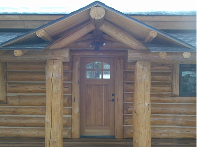 Log Home Addition