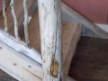 stair rail root log