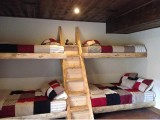 log double bunk bed