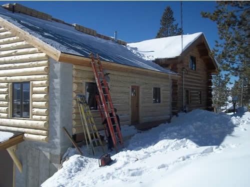 Log Home Addition